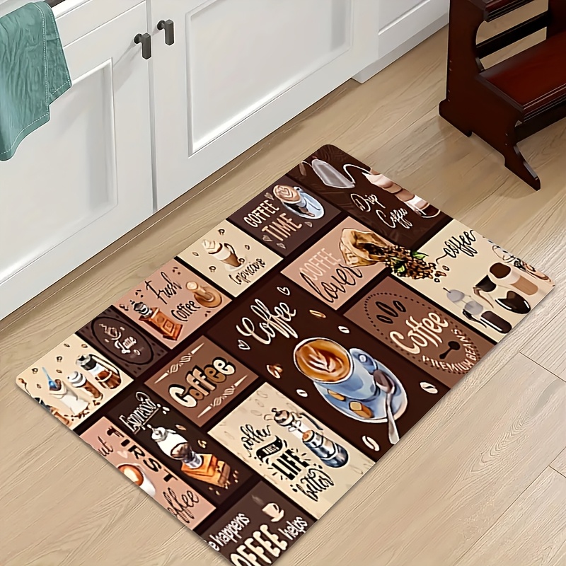 Home Cooking Quotes - Tappeto Lungo Multi-Griglia con Stampa Citazioni
