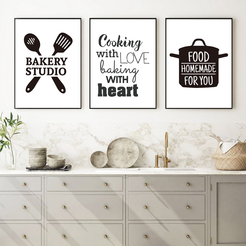 Home Cooking Quotes - Cucinando con Amore, Stampe e Poster