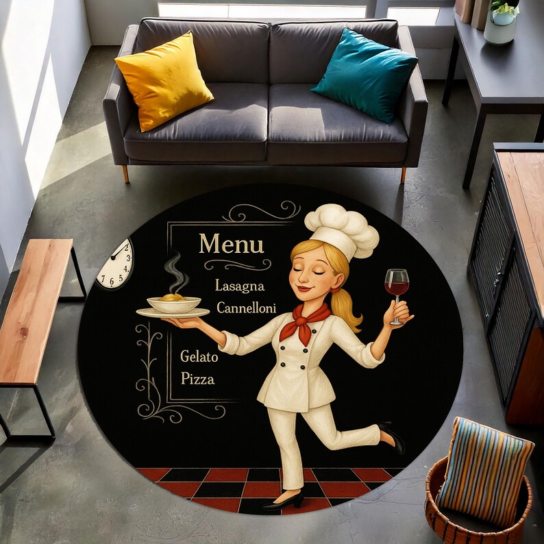 Tappeto da cucina rotondo da c - Home Cooking Menu recensione e prezzo