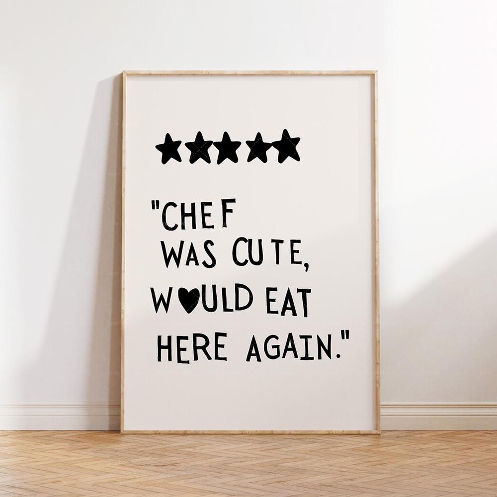 Cuore minimalista Chef nero Ci - Home Cooking Quotes recensione e prezzo