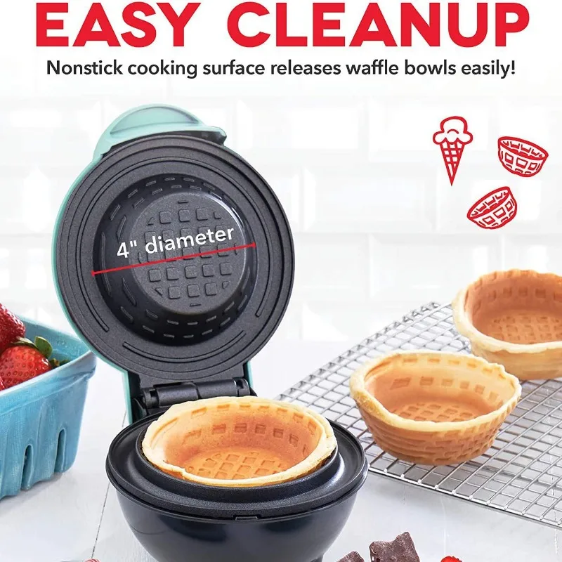 Macchina per Waffle Bowl 110V- - Home Cooking Egg Roll recensione e prezzo