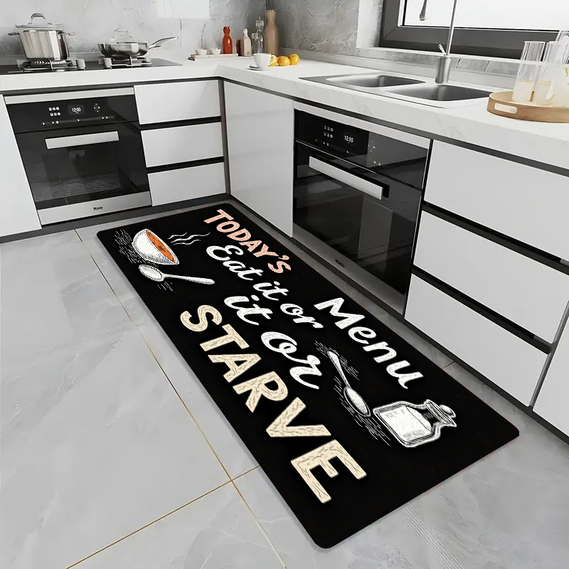 Tappeto antiscivolo nero effet - Home Cooking Menu recensione e prezzo