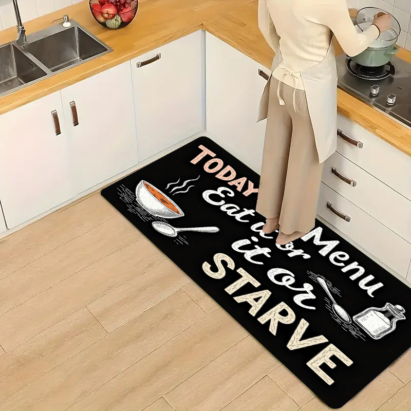 Tappeto antiscivolo nero effet - Home Cooking Menu recensione e prezzo