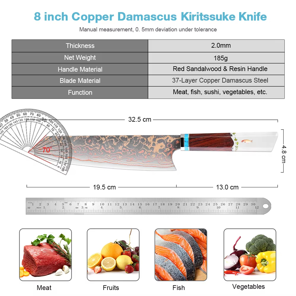 Coltello da chef Kiritsuke, 8  - Home Cooking Japanese recensione e prezzo