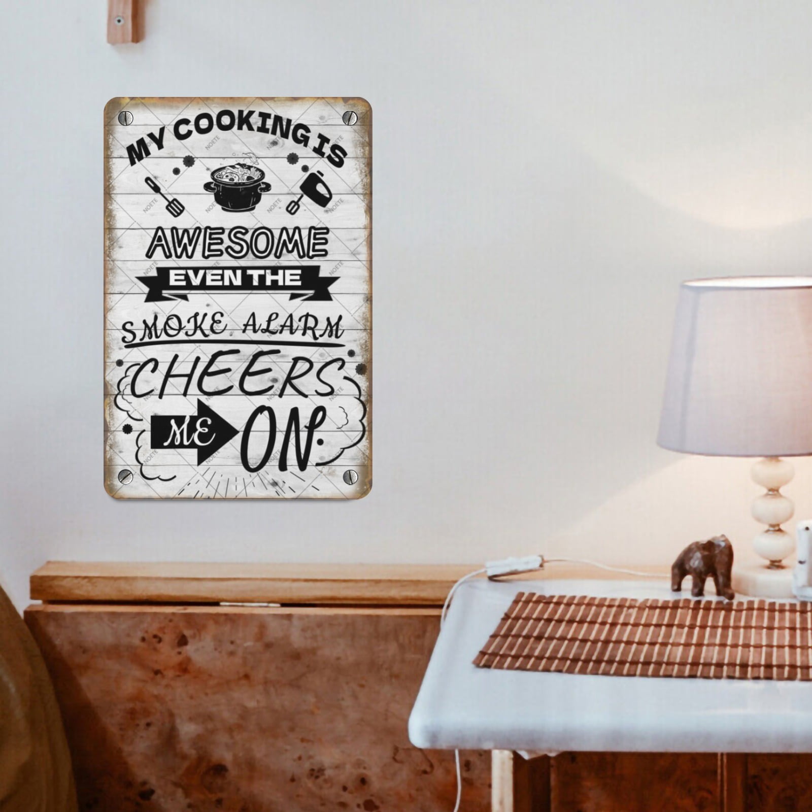 Noete Insegna in Metallo con F - Home Cooking Quotes recensione e prezzo